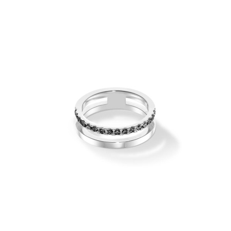 Кольцо Coeur de Lion, Black-Silver, 0136/40-1317 54